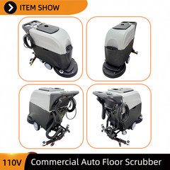 110V Corded Commercial Floor Scrubber Washing Brushing Drying for Hotels & Malls