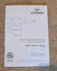 XPOWER A-2 Electric Computer Duster, Canned Air Replacement, Blower