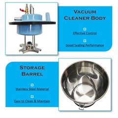 30L Pneumatic Industrial Wet Dry Vacuum Cleaner Iron Chip & Oil Suction Machine