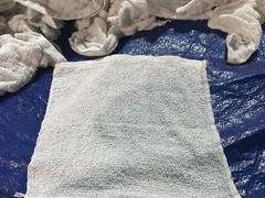 White Terry Towels Cotton Rags 25 lbs. Box – Multipurpose Cleaning Wiping Towels
