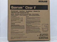 Ecolab Quorum Clear V (6300566) – Disinfectant Sanitizer Deodorizer – 1 Gallon