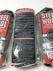 64 Pads – 4 Packs – Rhodes American Homax #3 Steel Wool Coarse Grade 3, 105-0164