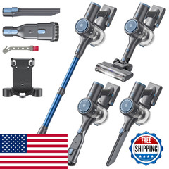 Blueepic Cordless Stic Vacuum Cleaner 40Kpa/300W Charging Wall Dock Anti-Tangle