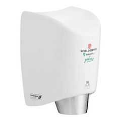 World Dryer K-974P2 SMARTdri Plus Automatic Hand Dryer 120V White Aluminum Wall