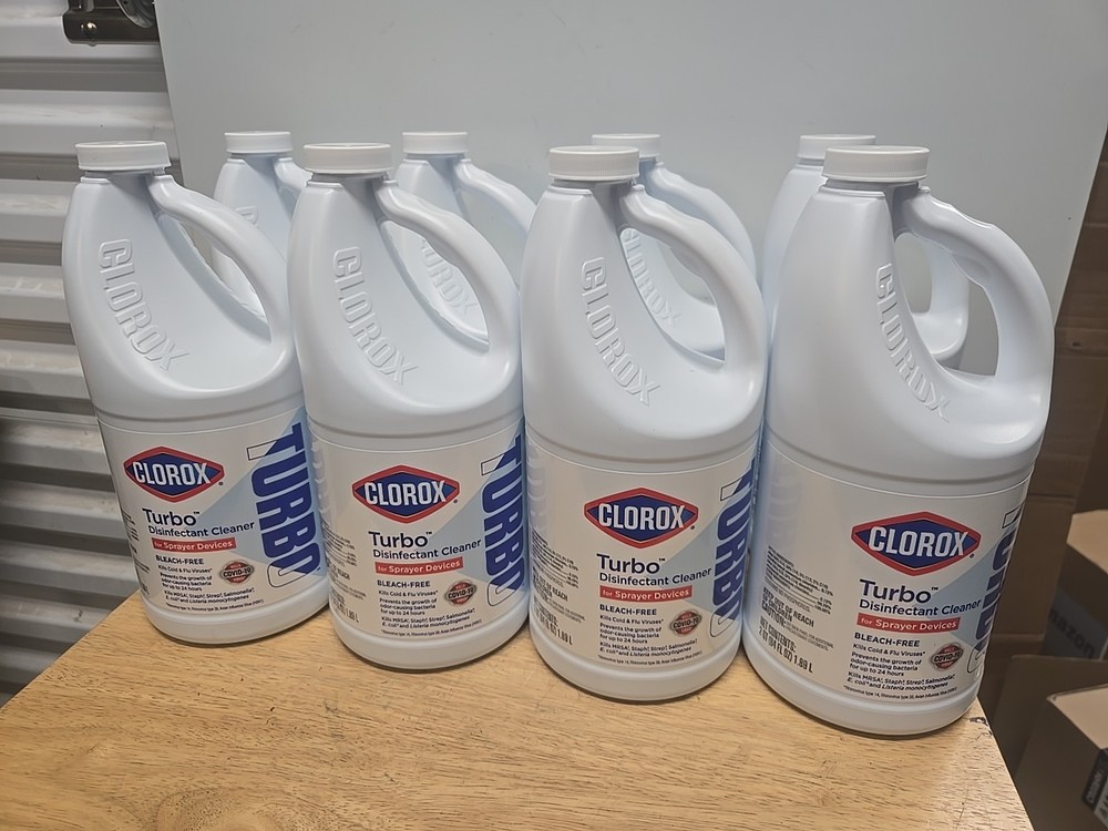 Clorox Turbo Disinfectant Cleaner for Sprayer Devices, Bleach-Free, 8/BOTTLES