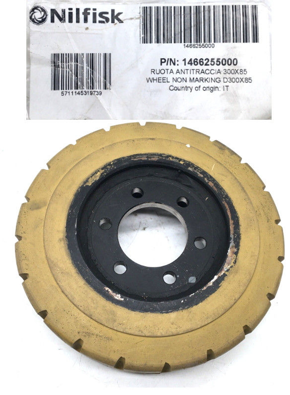 Nilfisk Advance 1466255000 Non Marking Drive Wheel D300X85 for SW5500