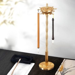 14 Hook Brush Rack Detachable Desk Accessory 360 Degree Rotation