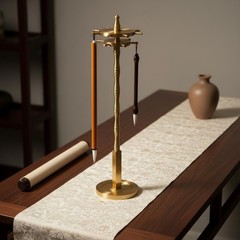 14 Hook Brush Rack Detachable Desk Accessory 360 Degree Rotation