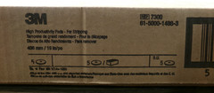 3M 7300 High-Productivity Pads For Stripping 19 In Black, (Case of 5) S7