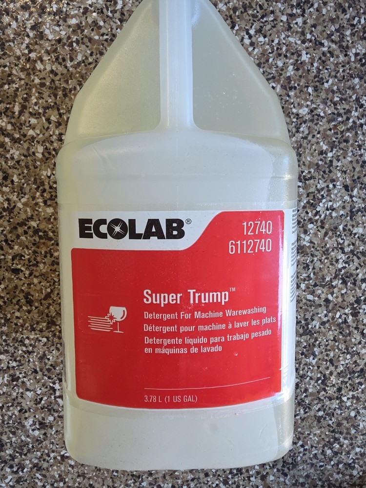 Ecolab Super Trump Heavy-Duty Machine washing Detergent 1 Gallon New 6112740