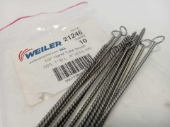 WEILER 21246 1″ Long x 1/8″ Dia Steel Hand Tube Brush Single Spiral, 6″ OAL,