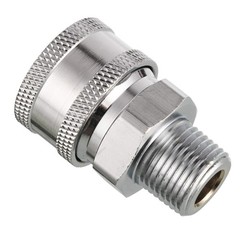 RIDGE WASHER Pressure Washer Adapter Set, 3/8 Inch Quick Inch, Brass