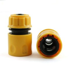 PZRT 2pcs 1/2 Inch Garden Hose Repair Kit Yellow ABS Plastic inch,