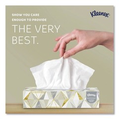 Kleenex 03076 2-Ply Facial Tissue for Business – White (12 Boxes/Carton) New