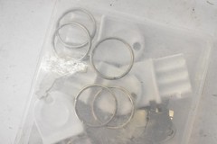 NQUEPN Paper Towel Dispenser Keys Set 20pcs Universal Plastic & Metal Rings