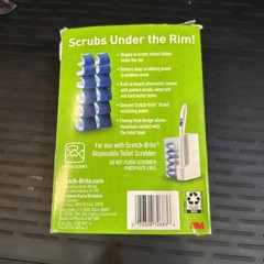 Scotch-Brite 558RF Disposable Toilet Scrubber Refill – Blue/White (10/Pack) New