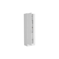 Pemberly Row Contemporary Engineered Wood Storage Cabinet in White