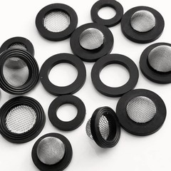 40 Pcs Stainless Steel Hose Coupling Filter Washers with 19 millimeters