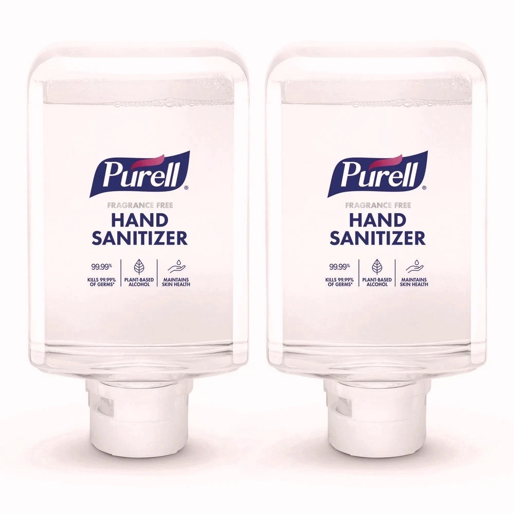 PURELL 835102CT 1,200 mL Advanced Hand Sanitizer – Fragrance-Free (2/Carton) New