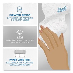 Scott 47305 2-Ply Small Core High Capacity Bath Tissue – White (36/CT) New