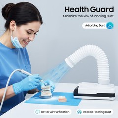 Dental Lab Dust Collector Vacuum Cleaner 60W W/LED Light Dentistry VacuumCleaner