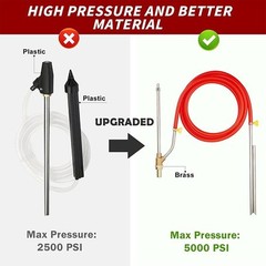 High Capacity Pressure Washer Wet Sand Blasting Kit with Safety Glasses