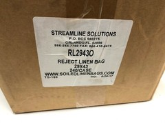 NEW Streamline Solutions Orange Medical 29″ X 43″ Reject Linen Bags 240 pc Case