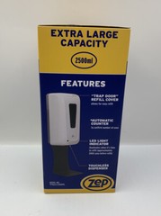 Zep TFHSU-2-2500PL Touch-Free Motion Hand Dispenser 84.54-oz Wall Mounted