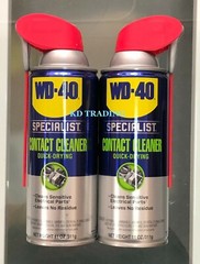 (2-Pk) WD-40 CONTACT CLEANER Dirt Oil Residue ~ Motors Circuits Generators Parts