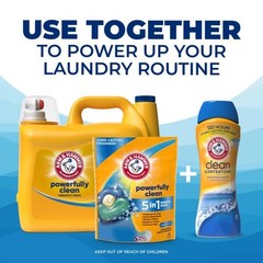 ARM & HAMMER Liquid Laundry Detergent, Powerfully 205 Fl Oz (Pack of 1)