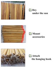 Nekenky Traditional Vietnamese Handmade Broom Durable Perfect For Home Use Or