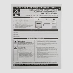 XLERATOReco XL-BW-ECO 1.1N High Speed Commercial Hand Dryer (Untested)