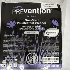 PREvention Disinfectant Wipes Refill 160 Sheets Multi-Surface EXP 11/2028