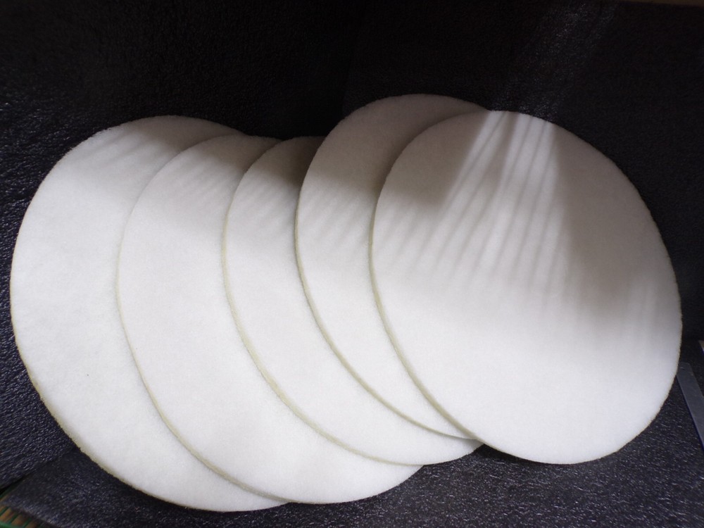 Tough Guy 402W52 Buff Pad,White,Size 20″,Round,Pk5 (G)