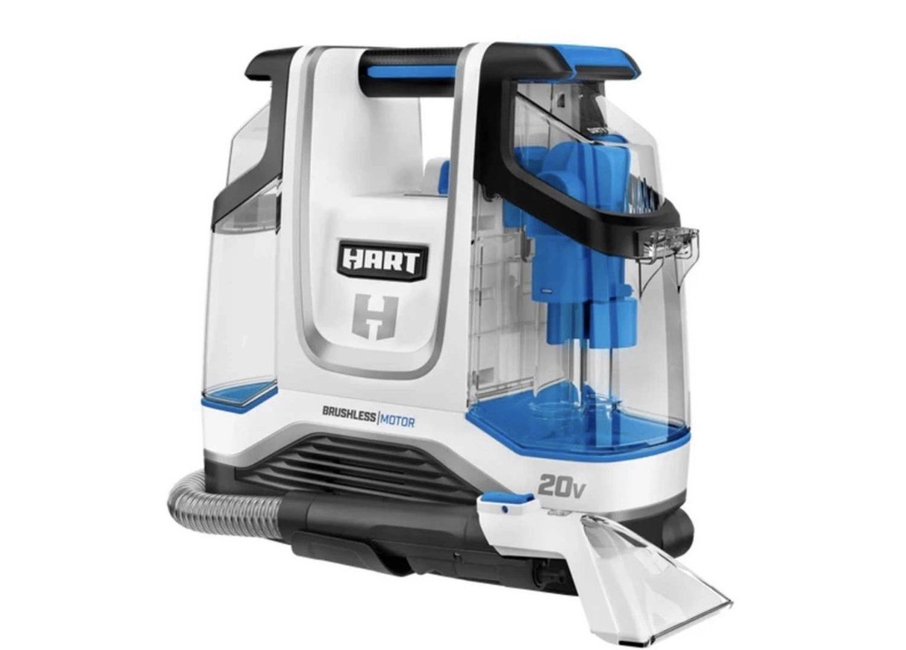 HART HPSP25B 20V Cordless Spot Cleaner Kit 4Ah Battery Charger
