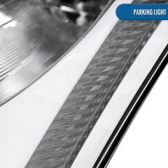 2003-2005 Infiniti G35 Coupe Xenon HID Headlight Assembly Pair Chrome