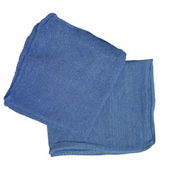 100 New Industrial A-Grade Shop Rags – Cleaning Towels Blue – Multipurpose Cloth