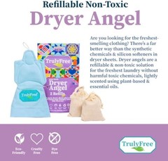 Truly Free Dryer Angel – Natural Dryer Sheet Alternative, Non-Toxic Reusable …