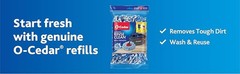 O-Cedar RinseClean Microfiber Spin Mop & Bucket Floor Cleaning System with 4