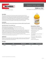 RectorSeal Foam-A-Coil 82632 Coil Cleaner, Superior Penetrating Large, Yellow