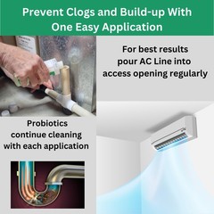 AC Drain Line Cleaner – 2 Pack / 6 Month Supply – Cleans HVAC drain lines, AC li
