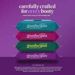 goodwipes XL Flushable Wet Wipes Lavender 418 Count 8 Pack + Travel Pack