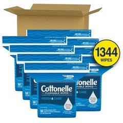 Flushable Wet Wipes Adult Septic Safe Cleaning Wipes 168 Count Resealable Pack