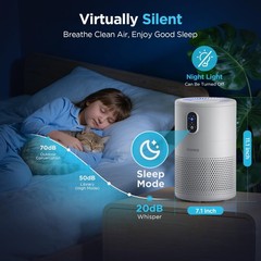 MOOKA Air Purifiers for Home Large Room up to 1076ft², H13 True HEPA Air Fi