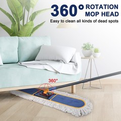 KeFanta 36″ Commercial Dust Mops for Floor Cleaning,Industrial Dry Wet Mop wi…
