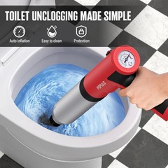 Electric Toilet Plunger, Air Power High Pressure Drain Clog Remover – Heavy Duty