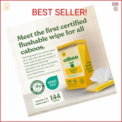 Caboo Tree Free Flushable Wipes, Travel Wipe, Certified Flushable, Septic Safe,