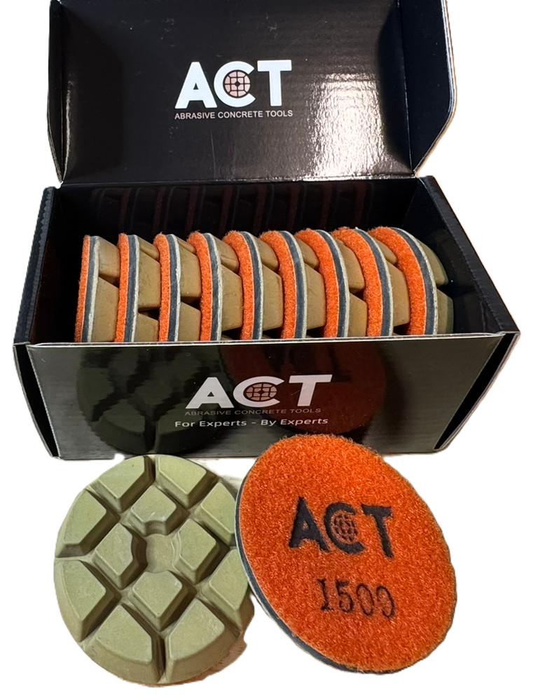 3″ 1500 Grit Resin Diamond Polishing Pads – Concrete (1 ea.)