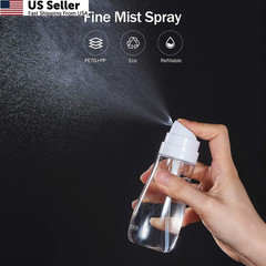 Yolaist Small Spray Bottle with Fine Mist, 2 Pack 100ml, transparent