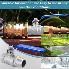 Garden Hose Shut Off Valve Full Flow Water 3/4″GHT valve